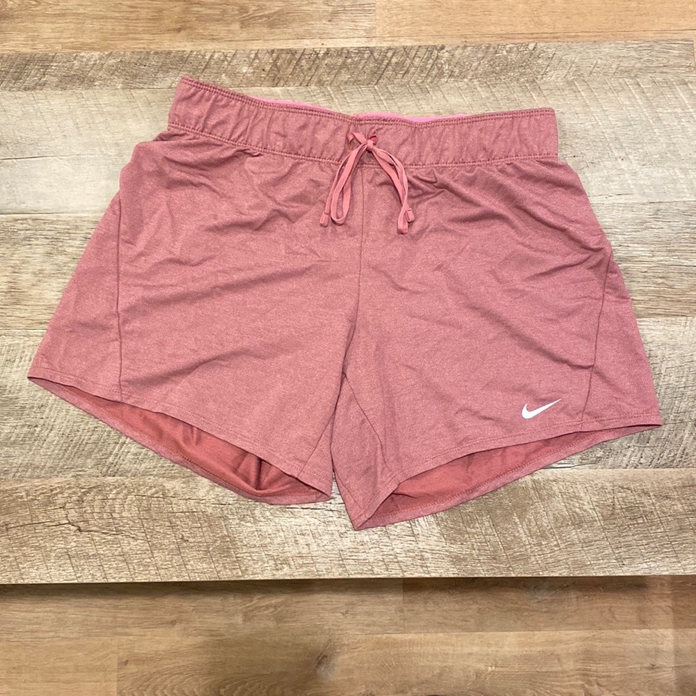 Nike-Dri Fit Pink Drawstring Shorts-Size Small